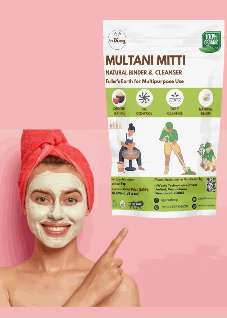 [MM-1KG] Produng Pure Multani Mitti – Natural Fuller’s Earth Powder for Skin & Hair Care (1kg)