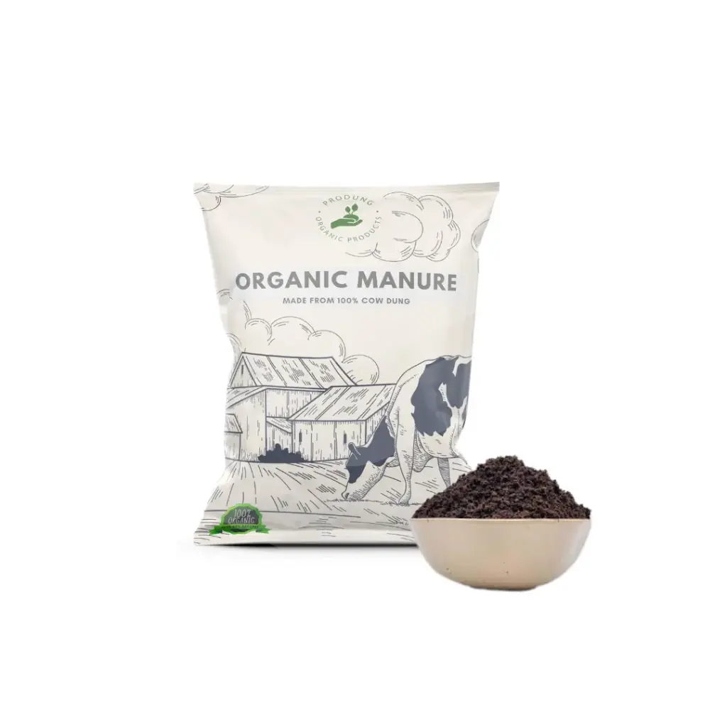Produng Organic Gobar Compost – Pure Cow Dung Manure for Plants (1 kg)